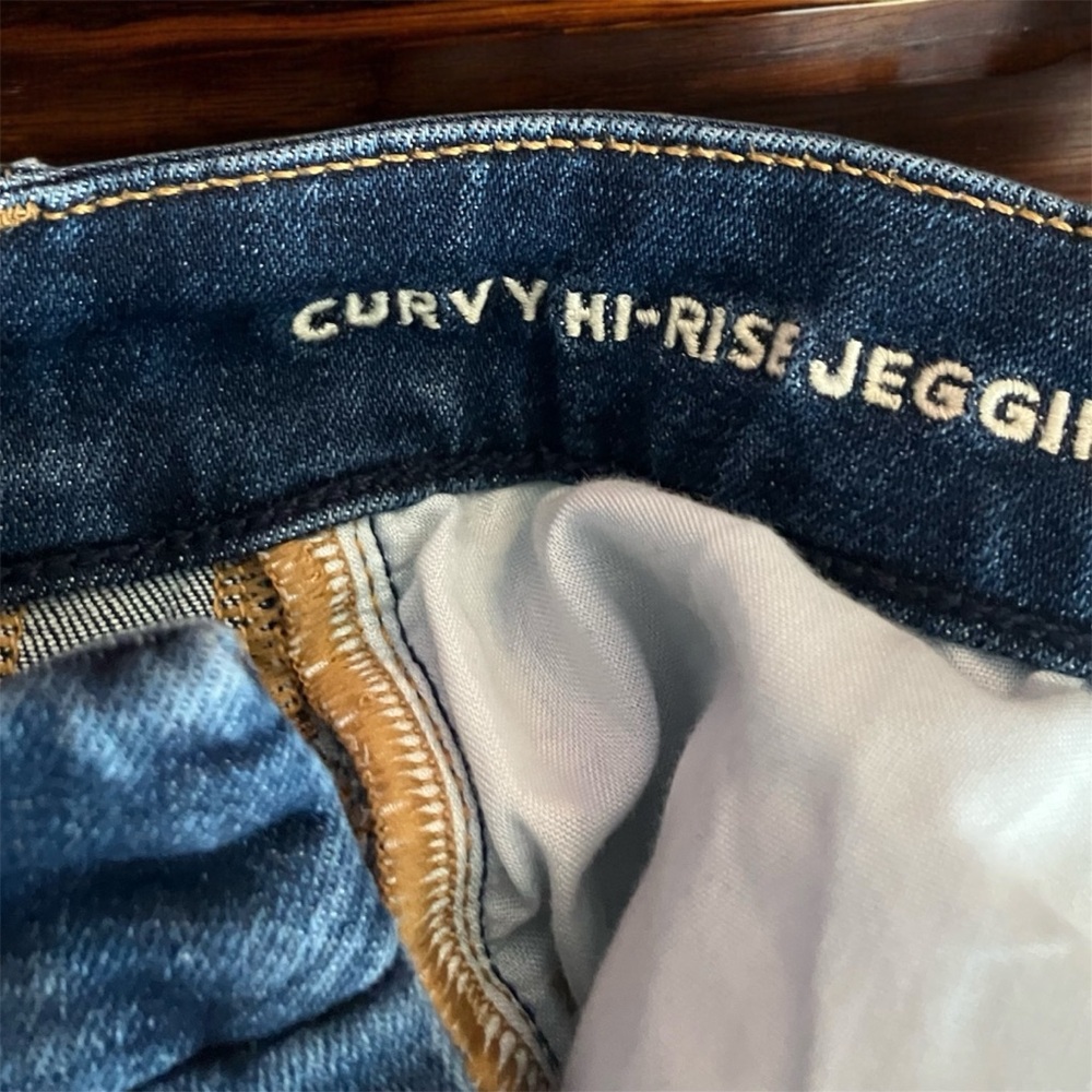 American Eagle Outfitters Women's Curvy Hi-Rise Jegging Size 6 Long Stretch - Picture 7 of 10